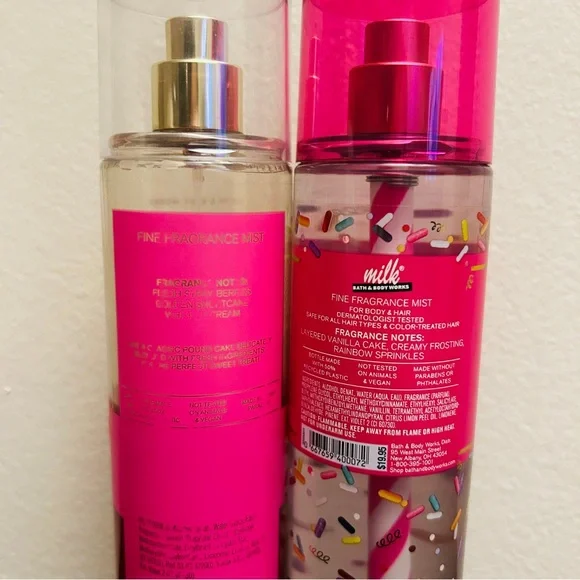 Bath and Body Works Milk Bar Birthday Cake and Strawberry Pound Cake FFM Set - Picture 3 of 3